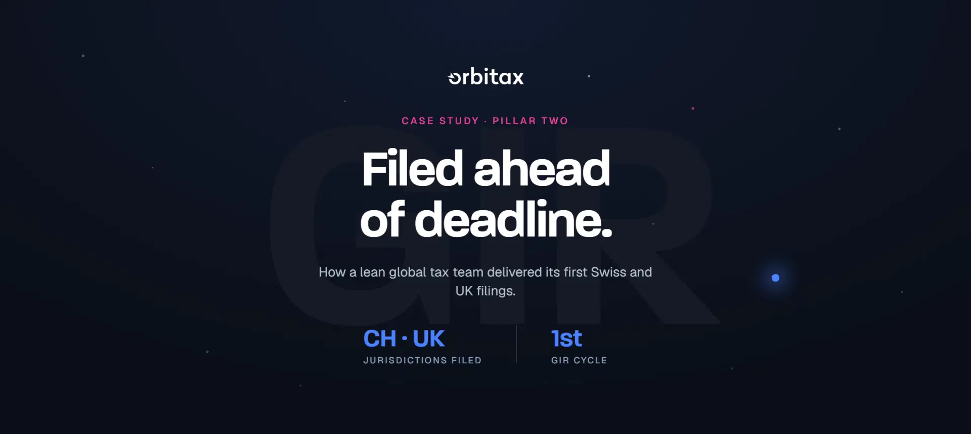 lean tax team gir filing case study banner